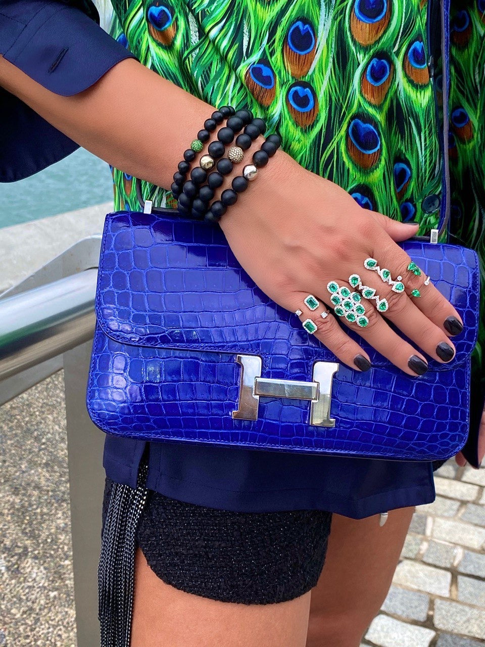 White Gold White Diamonds Emerald Ring From Aurore Collection