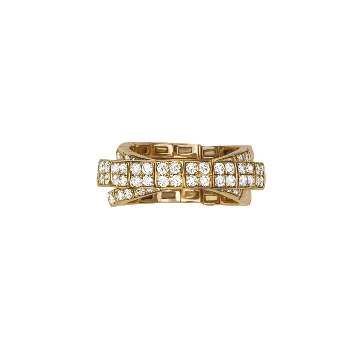 Rose Gold White Diamond Ring From Line Collection
