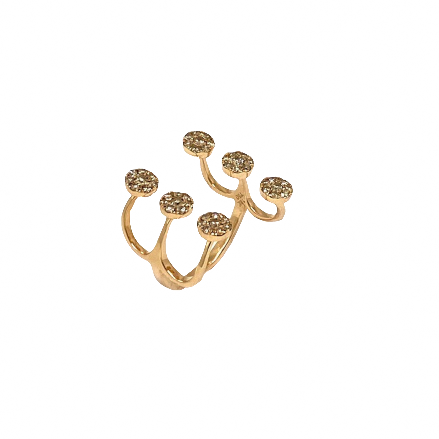 Rose Gold Brown Diamond Ring From Aurore Collection