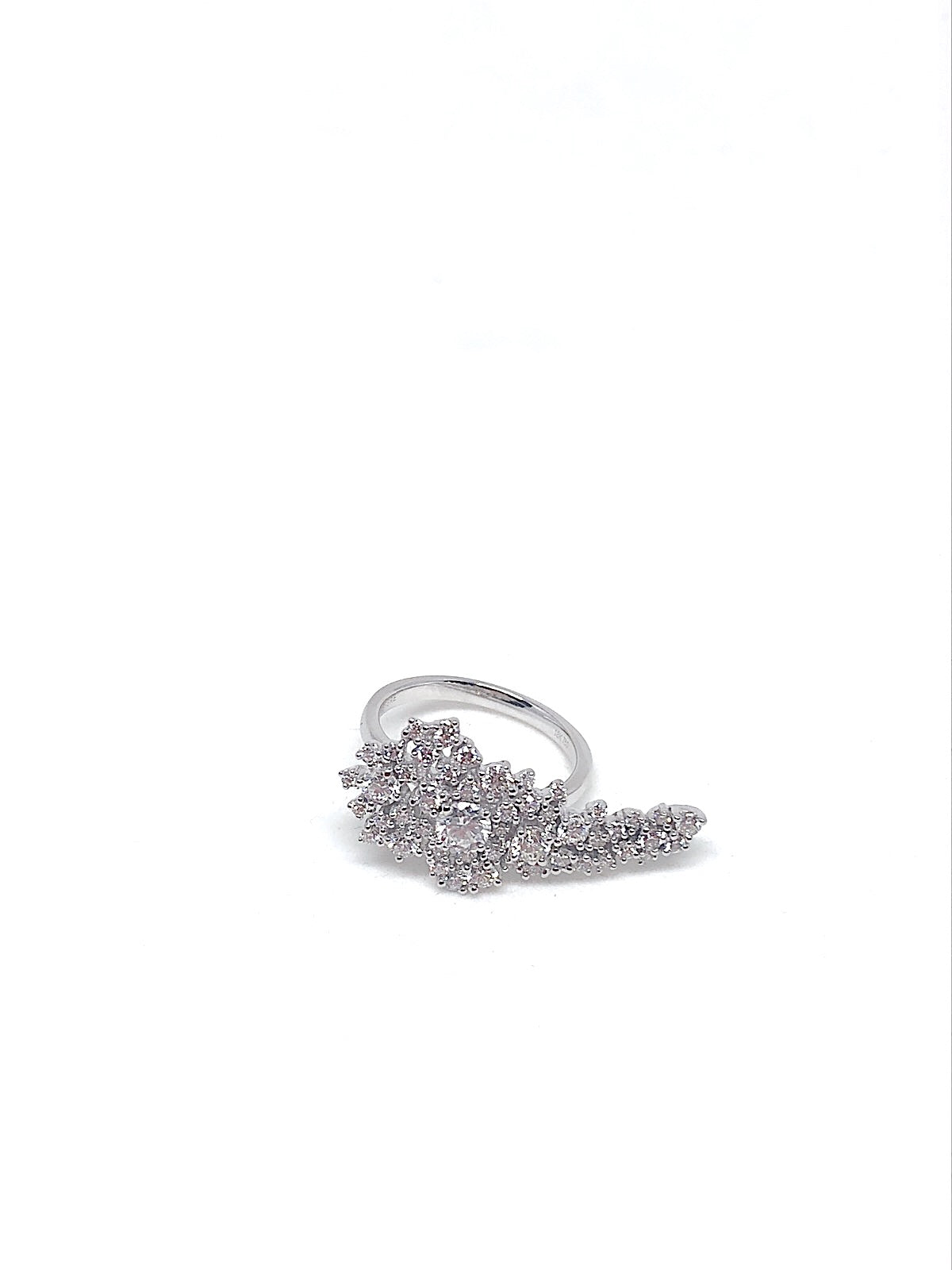 White Gold with White Diamond Ring from Petal Collection