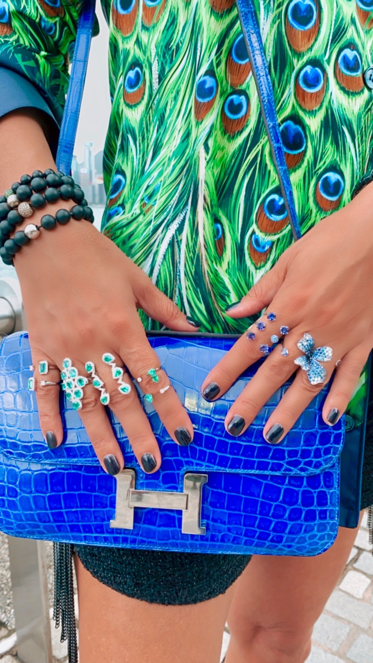 White Gold White Diamonds Emerald Ring From Aurore Collection