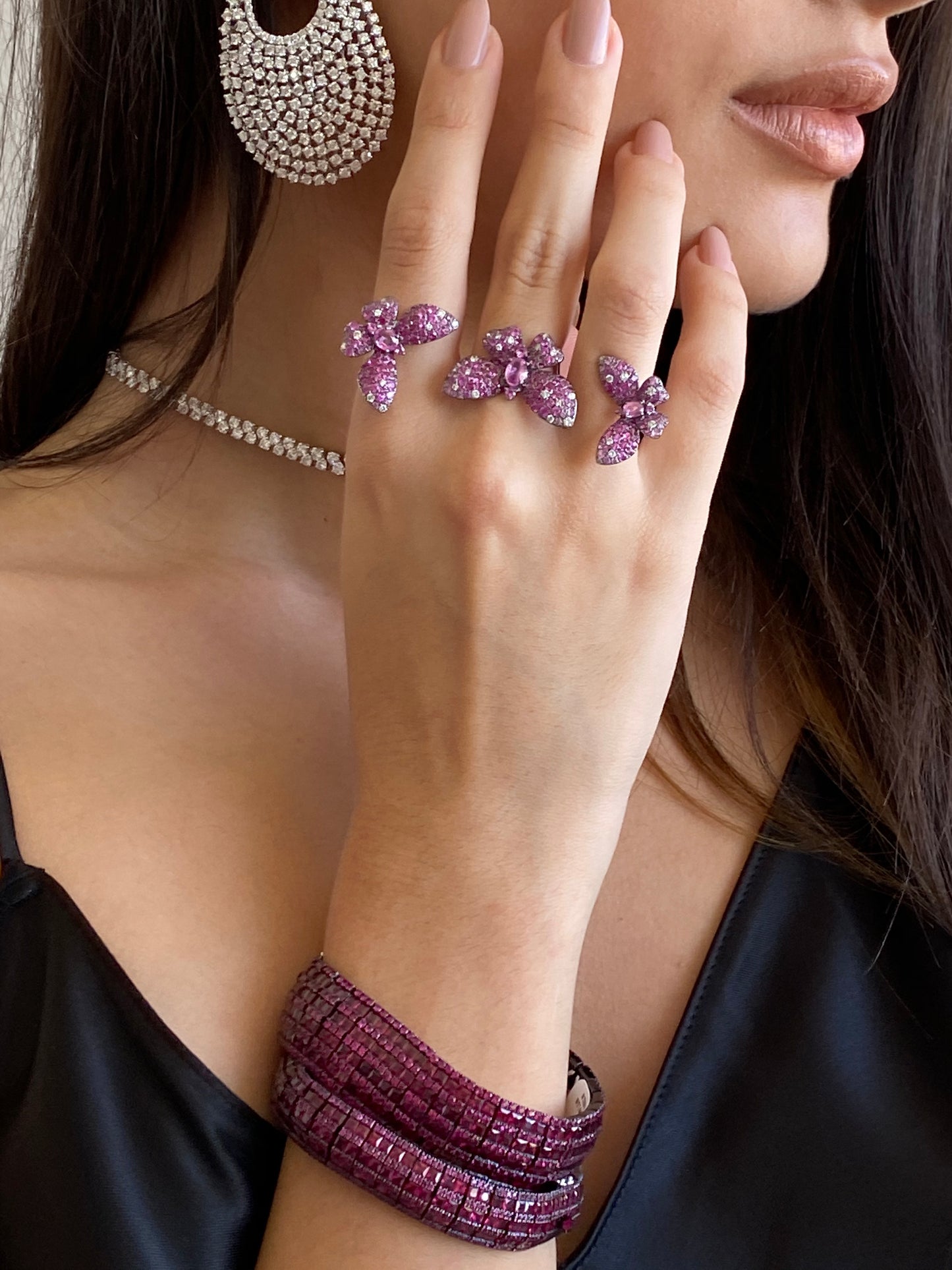 White Gold Ruby Bracelet From Link Collection