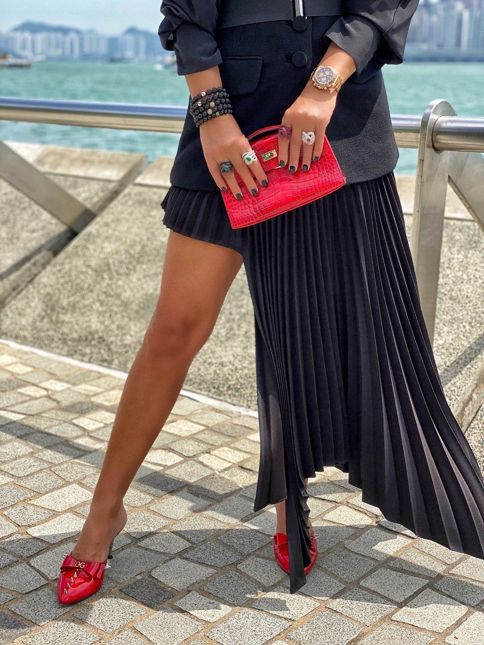 White Gold White Diamond Emerald Ring From Snake Collection