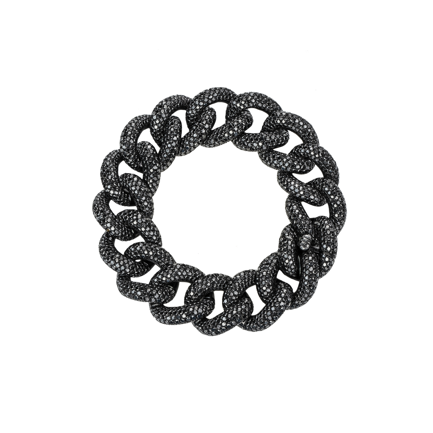 White Gold Black Diamonds Bracelet From Link Collection