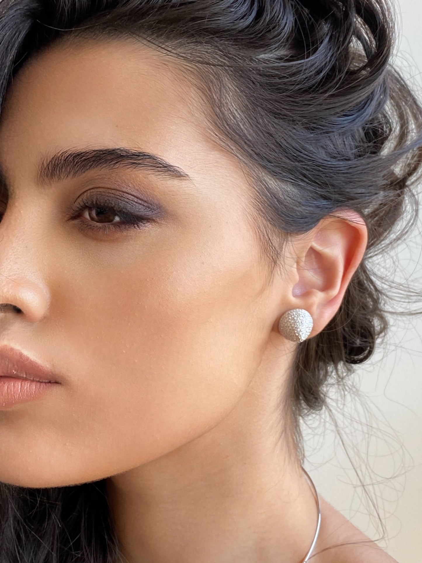 White Gold White Diamond Stud Earrings From Couture Collection