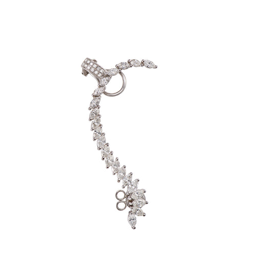 White Gold White Diamond Earcuff From Couture Collection