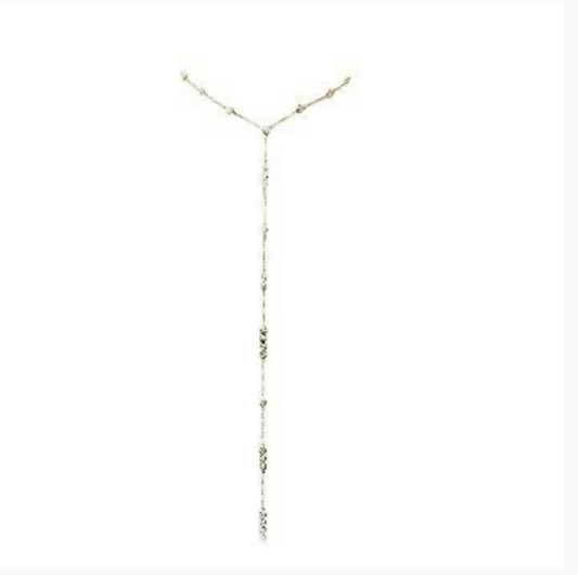 White Gold with White Diamond Necklace from Link Collection