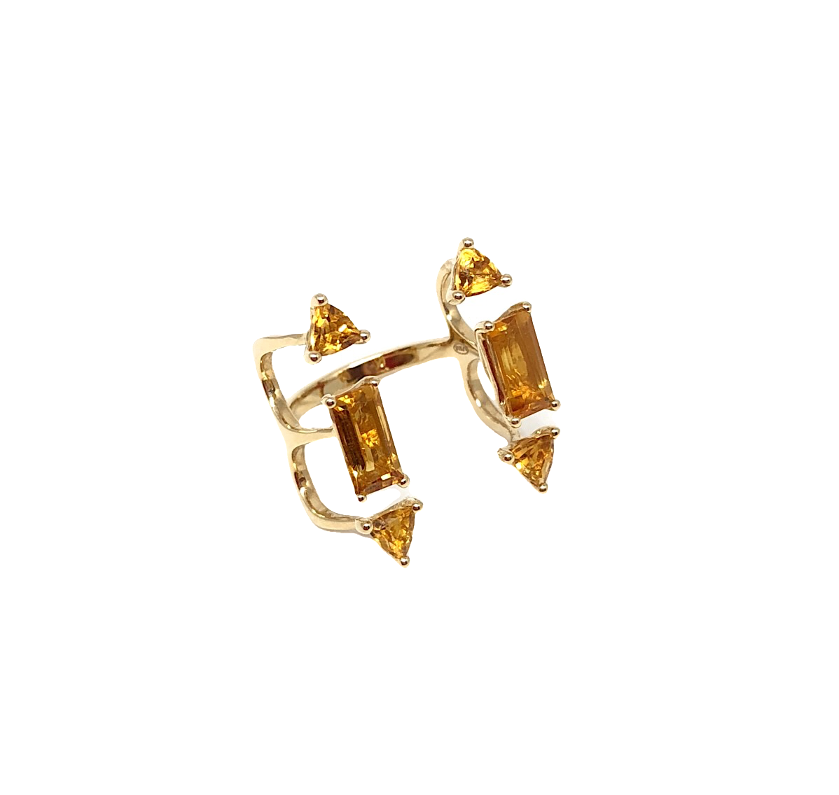 Yellow Gold Citrine Ring From Aurore Collection