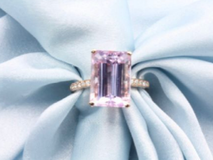 Rose Gold with White Diamond Cocktail Ring