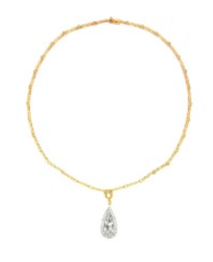 Platinum & Gold with White & Yellow Diamond Necklace