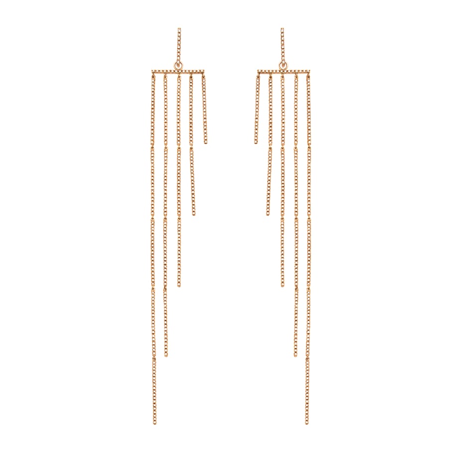 Rose Gold Brown Diamonds Earrings From Links Collection